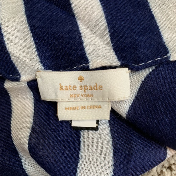 Kate Spade ♠️ Scarf red, white and blue - Picture 2 of 4